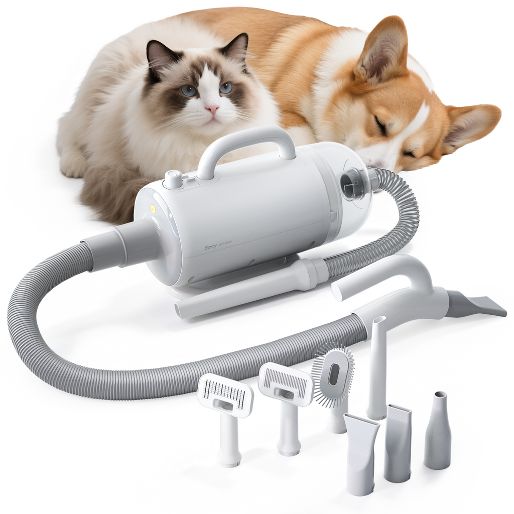 2-in-1 Dog Grooming Vacuum, Dog Dryer & Blower | Sevy Sucky