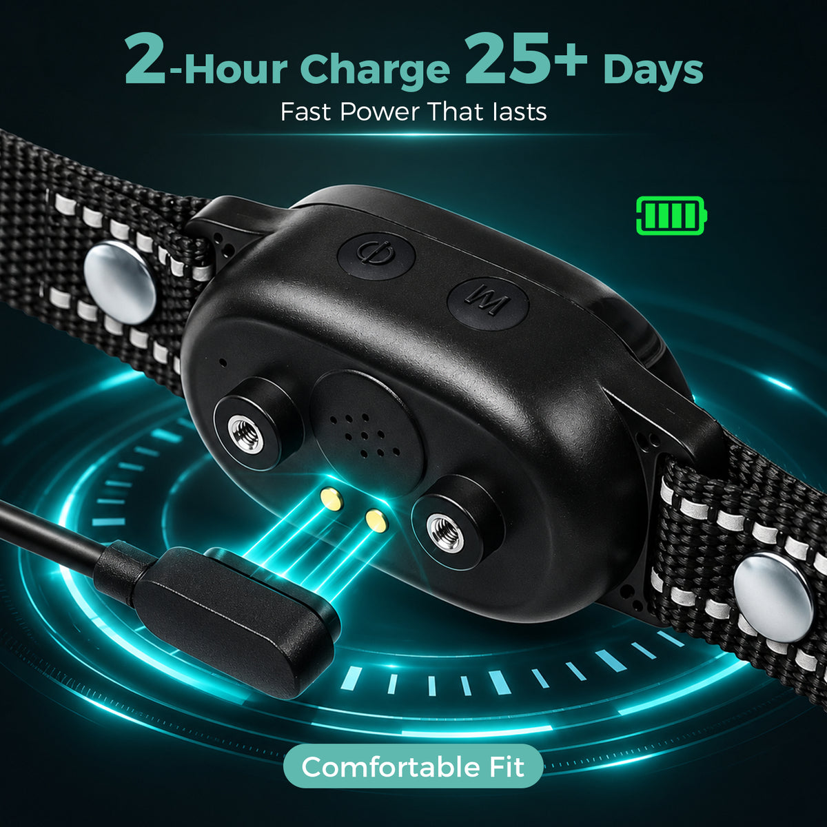 2 hour charge time for dog bark collar