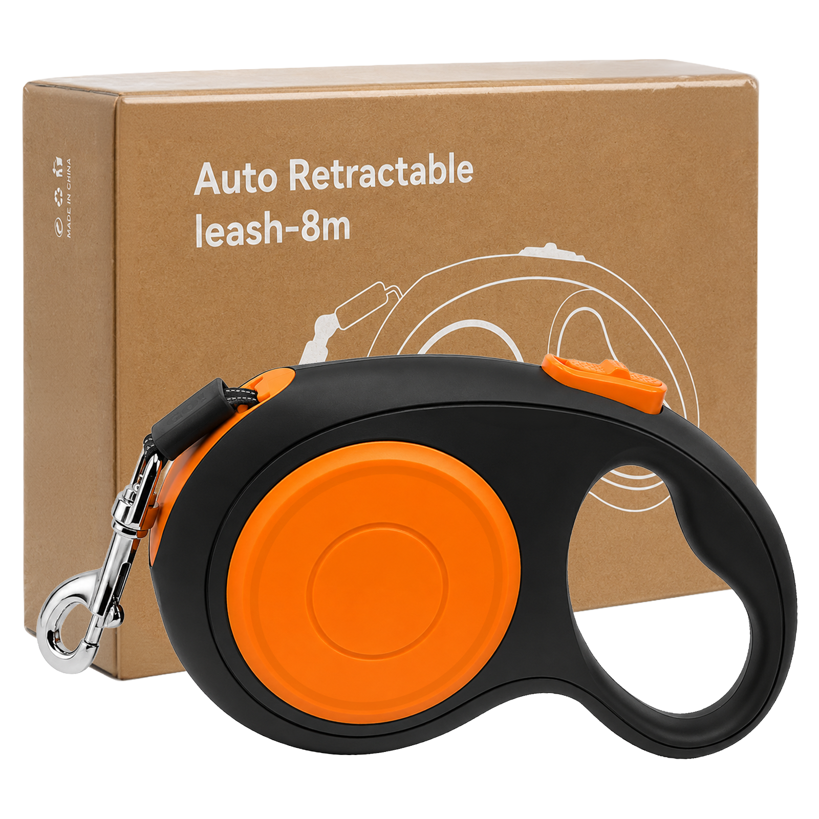 26ft Retractable Dog Leash for Large Small Dogs up to 100lbs, 360° Tangle-Free Retraction | Sevy Stretch