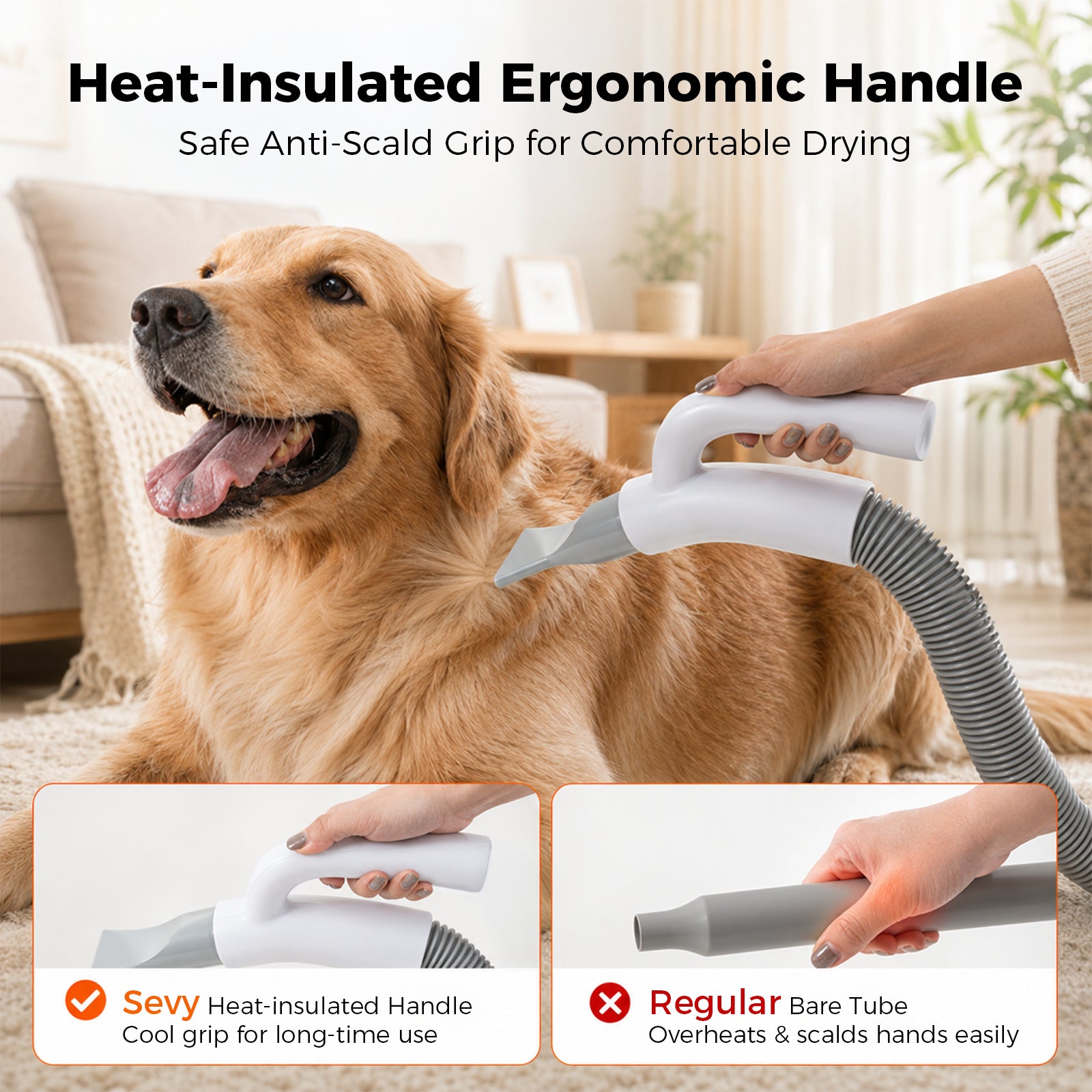 2-in-1 Dog Grooming Vacuum, Dog Dryer & Blower | Sevy Sucky