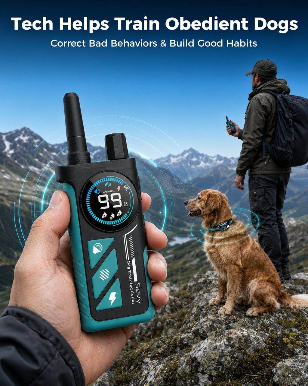 SEVY dog bark collar help train obedient dogs