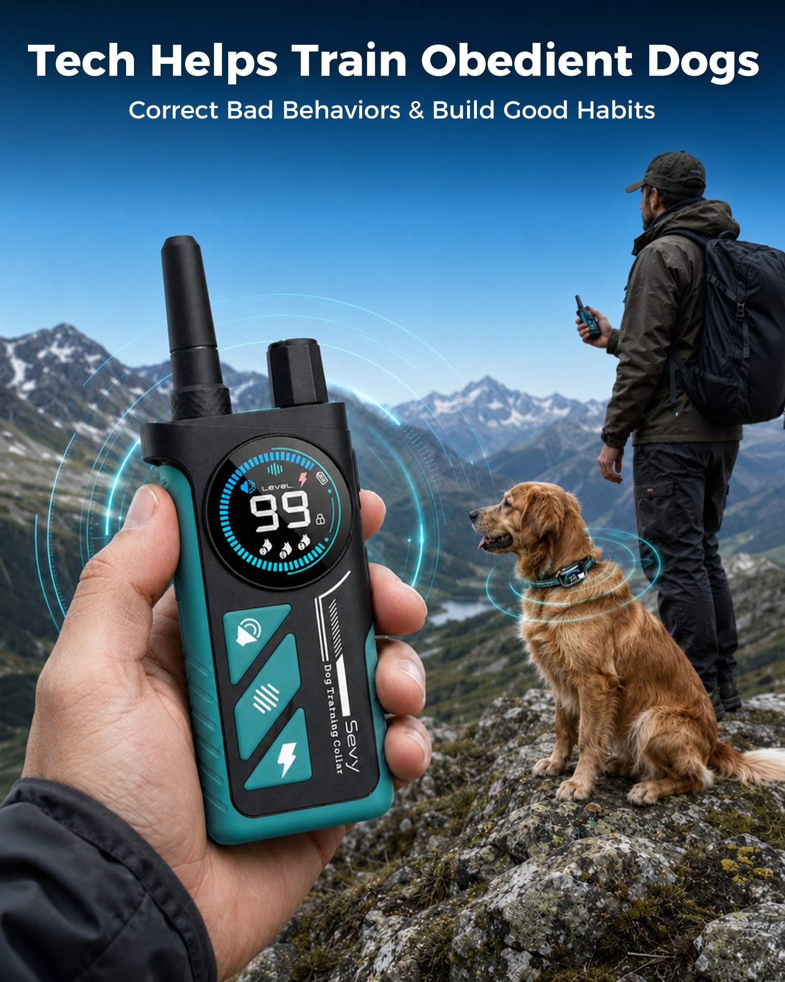 SEVY dog bark collar help train obedient dogs
