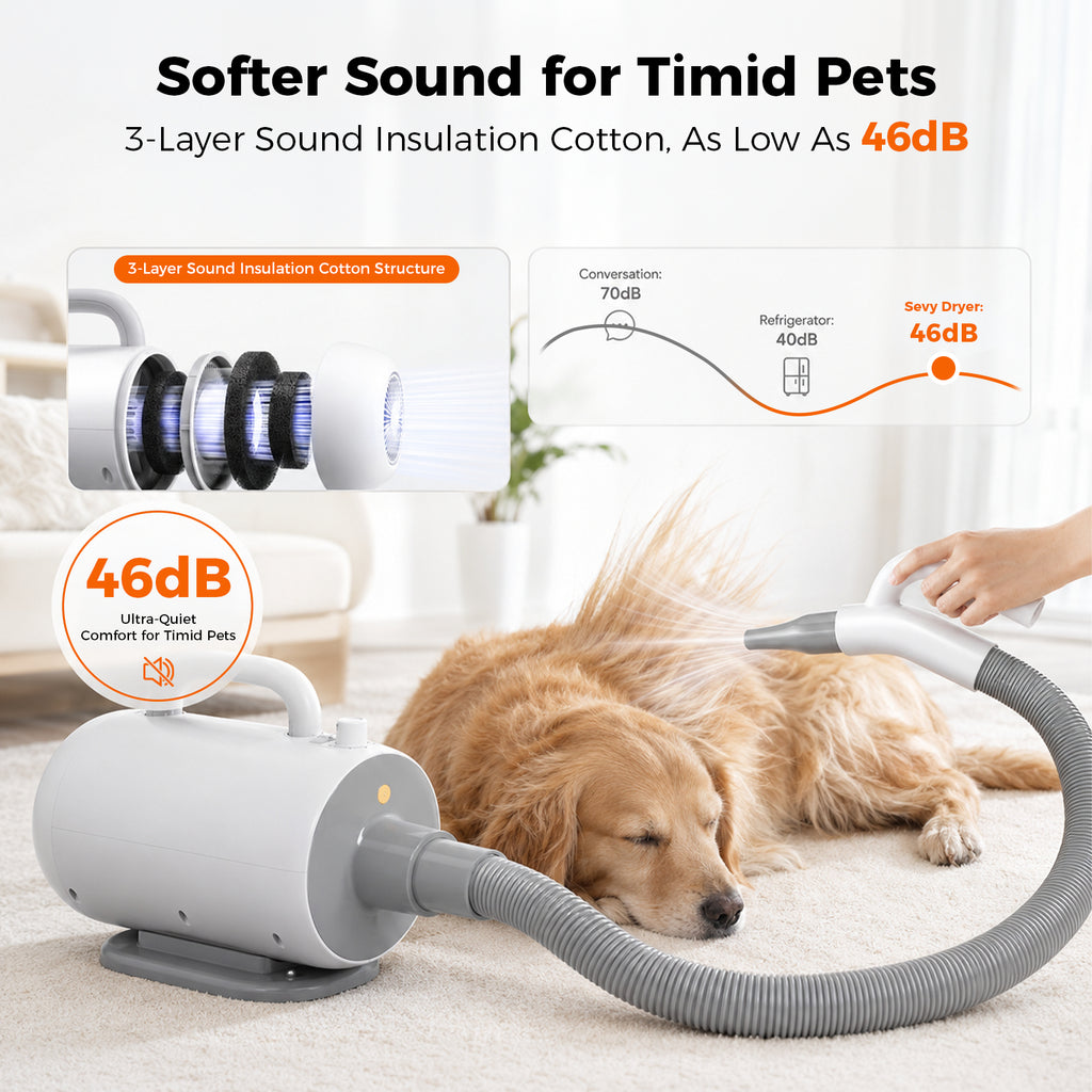 SEVY  dog grooming dryer low noise
