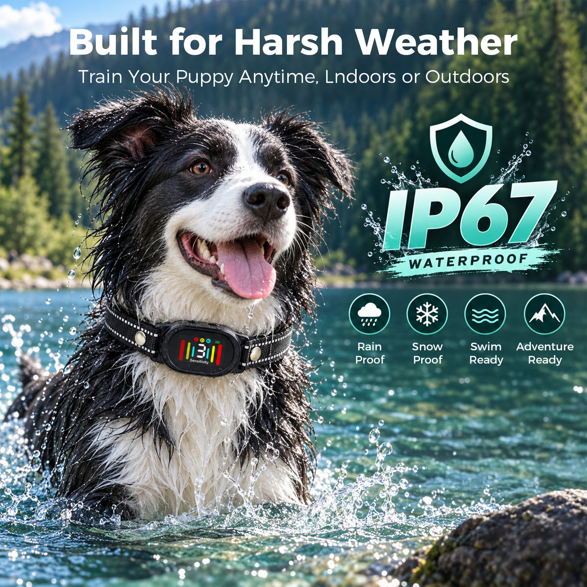 ip67 waterproof dog bark collar